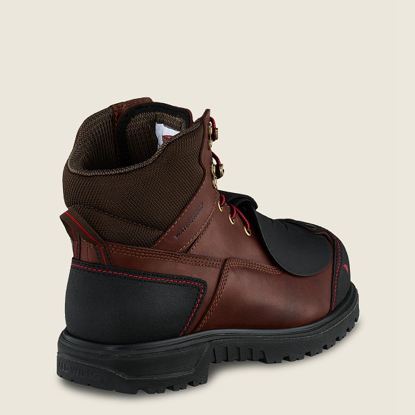 Bottes de Sécurité Red Wing - Brnr Xp - 6-Inch Waterproof Toe Metguard - Marron/Noir - Homme 193ROXL